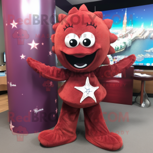 Maroon Starfish mascotte...