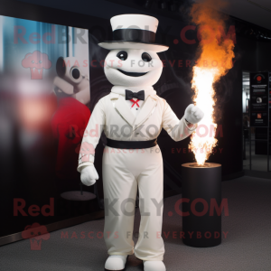 White Fire Eater mascotte...