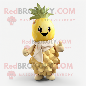 Cream Pineapple maskot...
