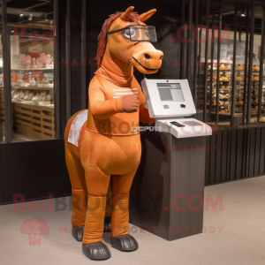 Rust Horse maskot drakt...