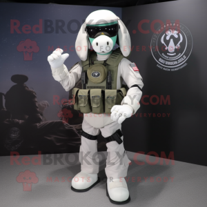 Hvid Marine Recon maskot...