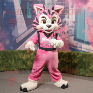 Mascotte de Bobcat rose...