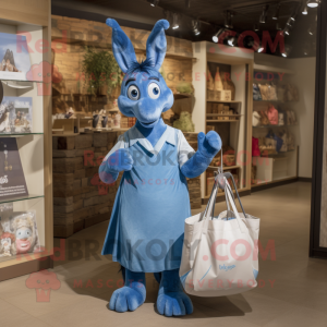 Blue Donkey mascotte...