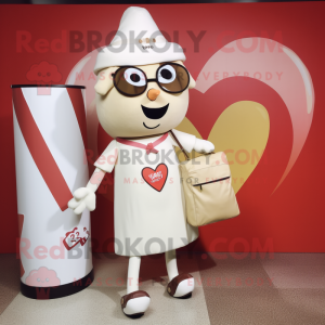 Cream Arrow Of Love maskot...