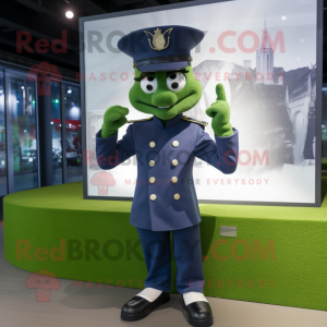 Green Navy Soldier maskot...