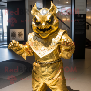 Gold Demon maskot...