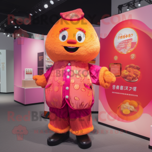 Pink Mandarin mascotte...