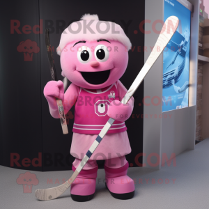 Rosa Eishockeyschläger...