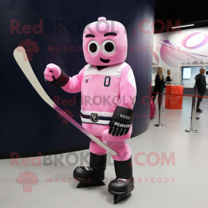 Rosa Eishockeyschläger...