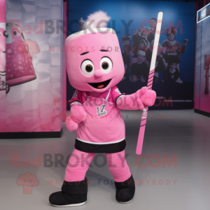 Rosa Eishockeyschläger...