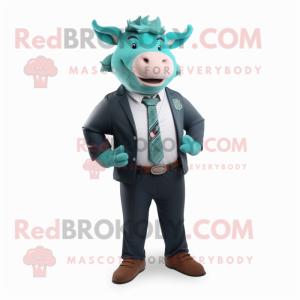 Teal Bull maskotdräkt...