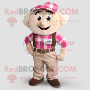 Beige-rosa Maskottchen...
