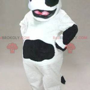 Czarno-biała maskotka krowa