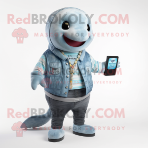 Gray Whale maskot kostume...