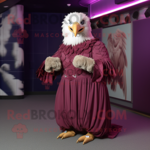 Magenta Bald Eagle mascotte...