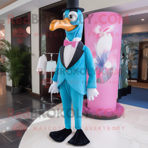 Sky Blue Flamingo mascotte...