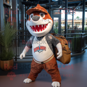 Rust Shark mascotte kostuum...