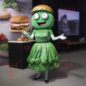 Green Burgers maskot...