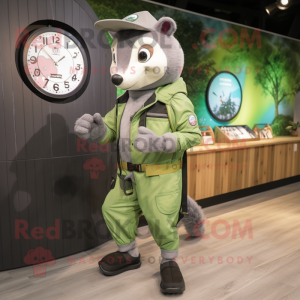 Green Badger mascotte...