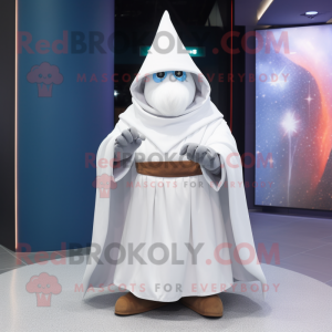 White Wizard maskot kostym...
