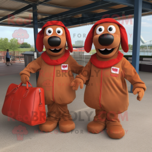 Rust Hot Dogs maskot kostym...