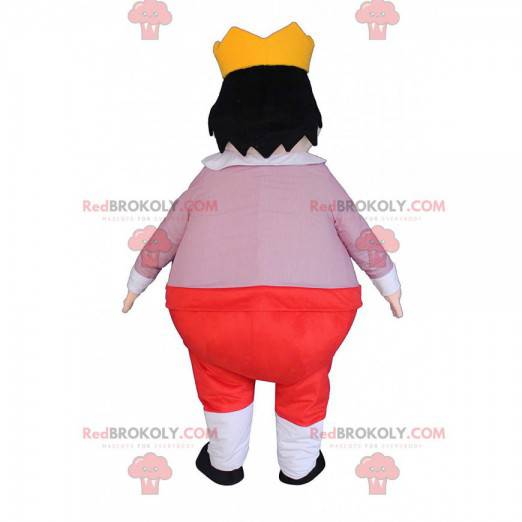 Child king mascot, prince costume with a crown - Redbrokoly.com