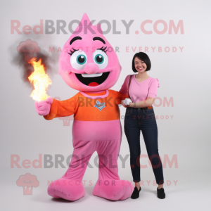 Pink Fire Eater mascotte...