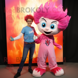 Pink Fire Eater mascotte...