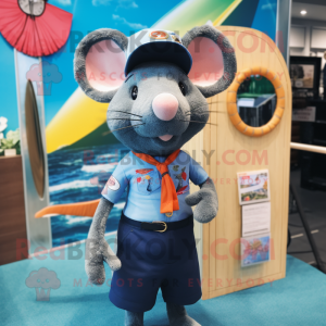 Navy Rat mascotte kostuum...