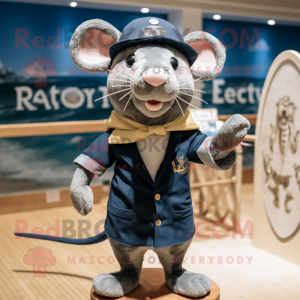 Navy Rat mascotte kostuum...