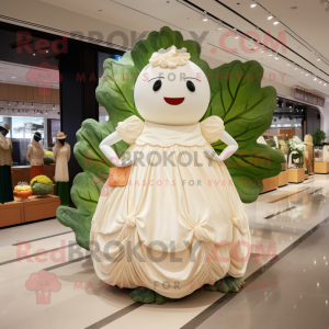 Peach Cabbage Leaf mascotte...