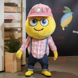 Pink Lemon mascotte kostuum...