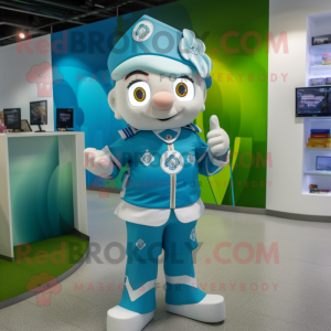 Sky Blue Irish Flag maskot...