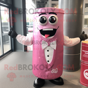 Pink Soda Can maskot...