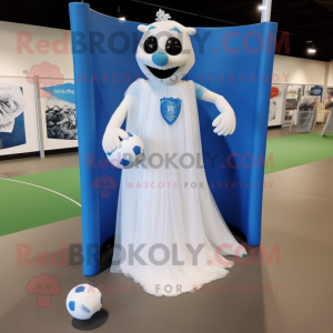 Blue Soccer Goal mascotte...