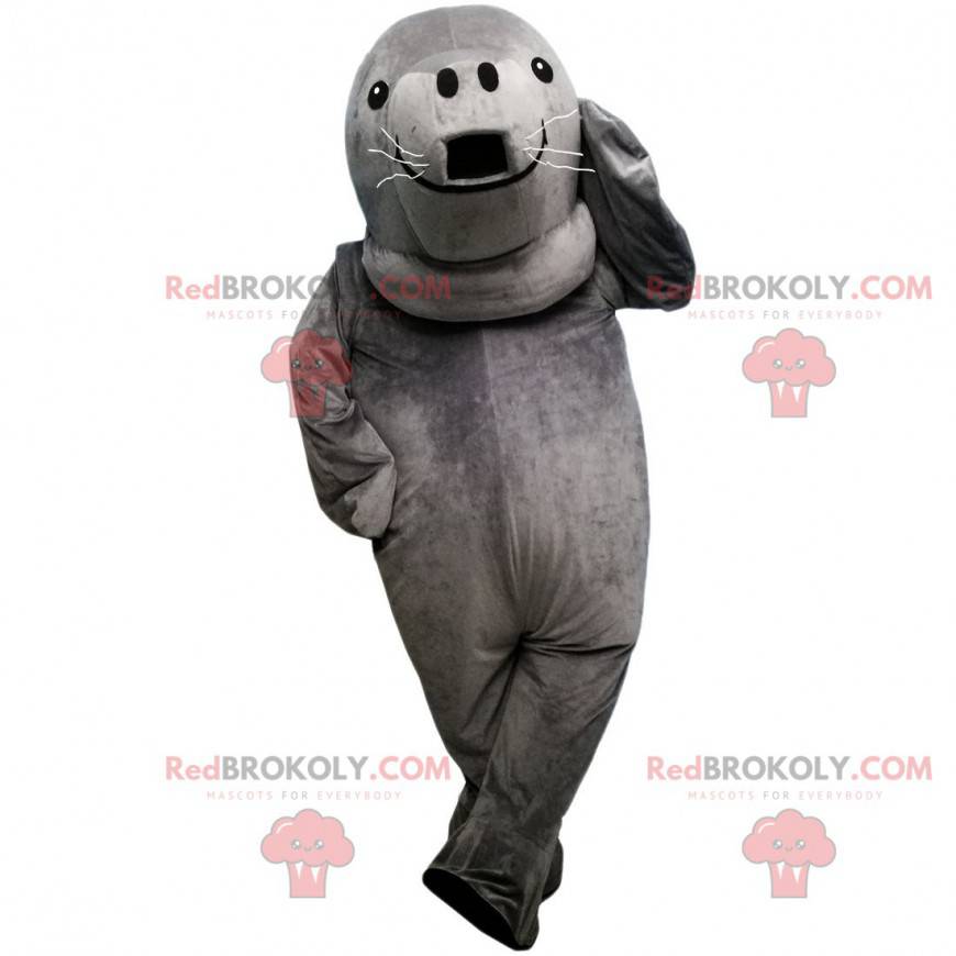 Grå sæl maskot, kæmpe søløve kostume - Redbrokoly.com Grå sæl maskot, kæmpe søløve kostume - Redbrokoly.com