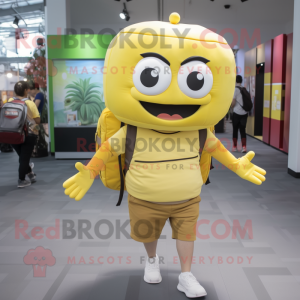 Citrongul hamburgare maskot...