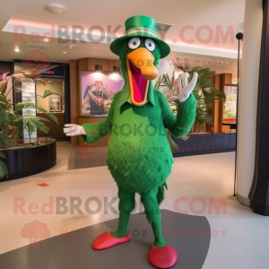 Green Flamingo mascotte...