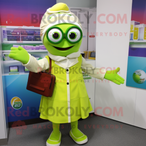 Lime Green Doctor mascotte...