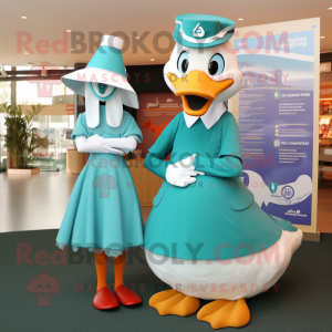 Teal Swans mascotte kostuum...