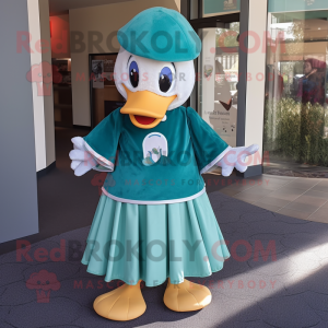 Teal Swans maskot kostume...