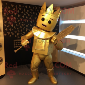 Gold Knife Thrower maskot...