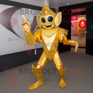 Gold Knife Thrower maskot...