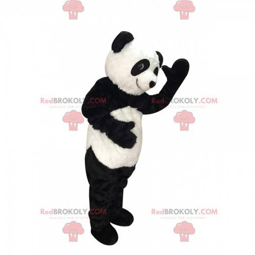 Schwarzweiss-Panda-Maskottchen, realistisches Bärenkostüm -