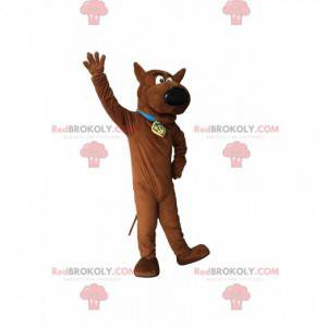 Mascot Scooby -Doo, the famous cartoon German dog -