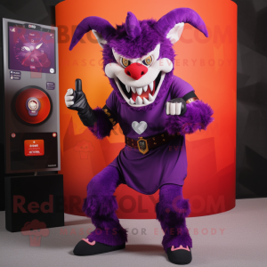 Purple Devil mascotte...