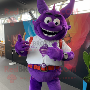Purple Devil mascotte...