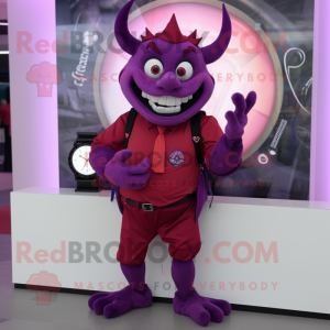 Purple Devil mascotte...
