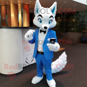 Sky Blue Fox mascotte...