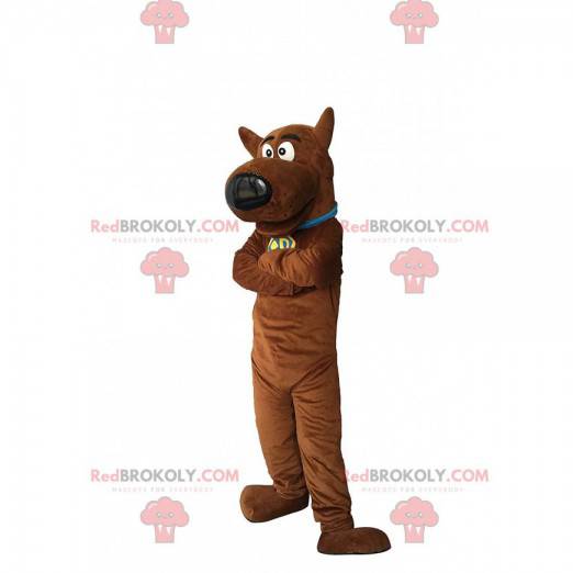 Mascot Scooby -Doo, the famous cartoon German dog -